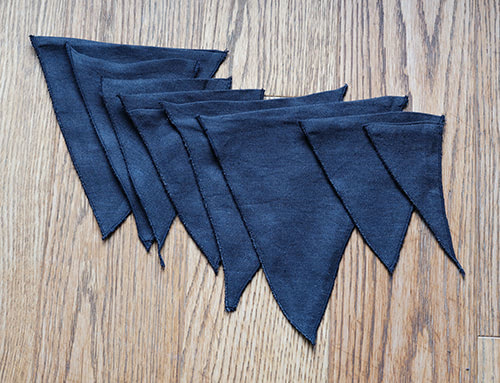 Dunkelblaue Fähnchen